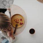 Mushie Silicone Placemat for Kids Durable and Easy to Clean Food Grade Silicone Stylish Design - Home & Garden > Linens & Bedding > Table Linens > Placemats silicone mat