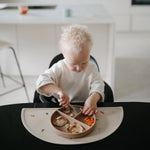 Mushie Silicone Placemat for Kids Durable and Easy to Clean Food Grade Silicone Stylish Design - Home & Garden > Linens & Bedding > Table Linens > Placemats silicone mat