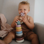 Mushie Stacking Rings Toy for Babies - Non-Toxic BPA Free Plastic Developmental Playset - Baby & Toddler > Baby Toys & Activity Equipment > Sorting & Stacking Toys toys