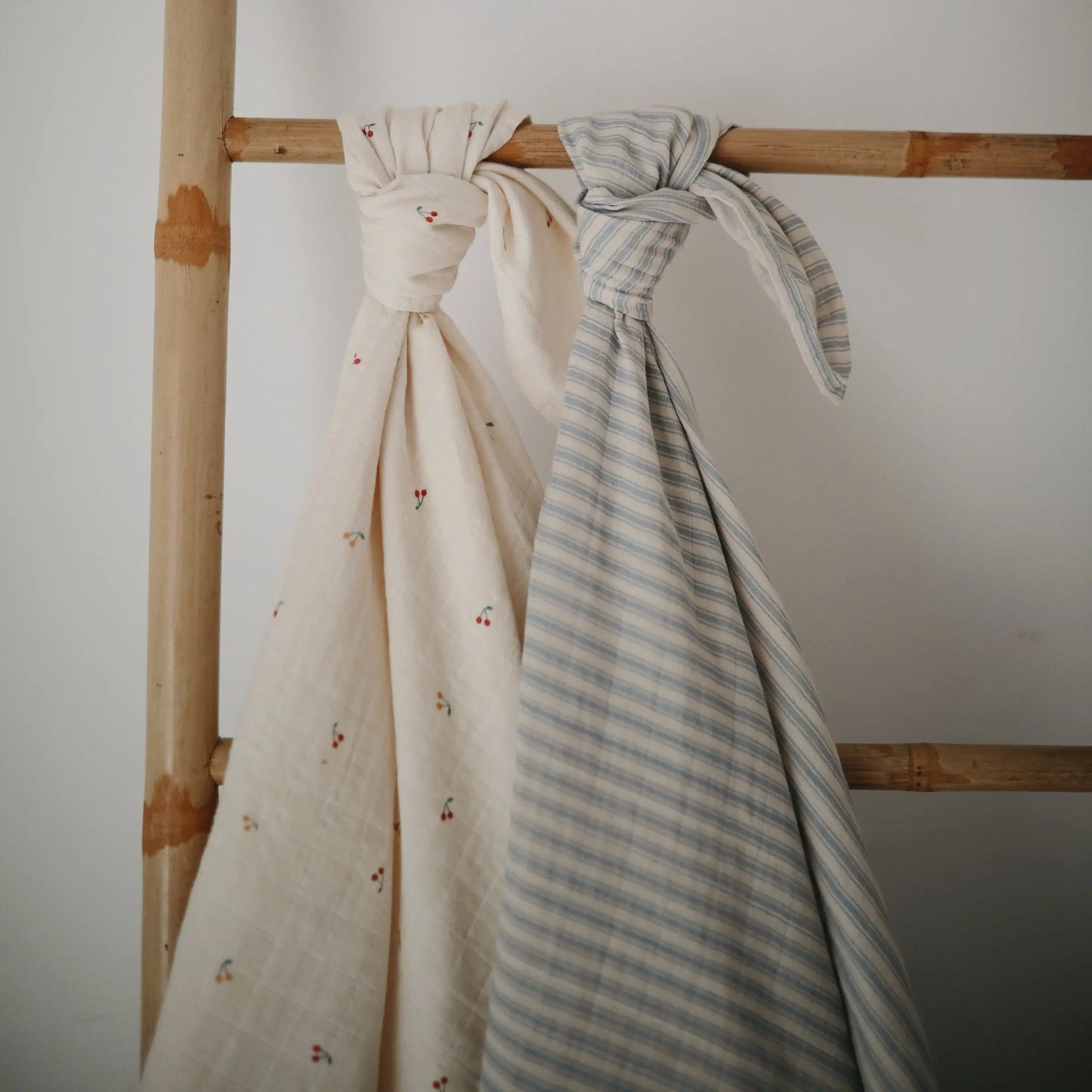 Organic Cotton Muslin Swaddle Blanket for Baby Cuddling and Nursing Mushie