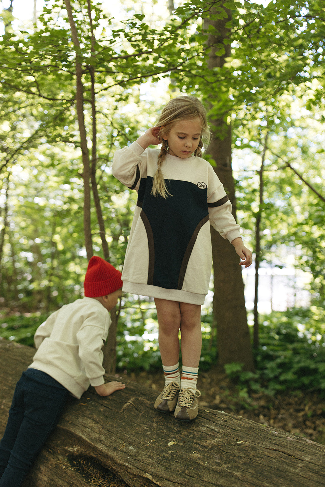 Aiden Dress - Espresso by Crew Kids NY (view 2 of 5)