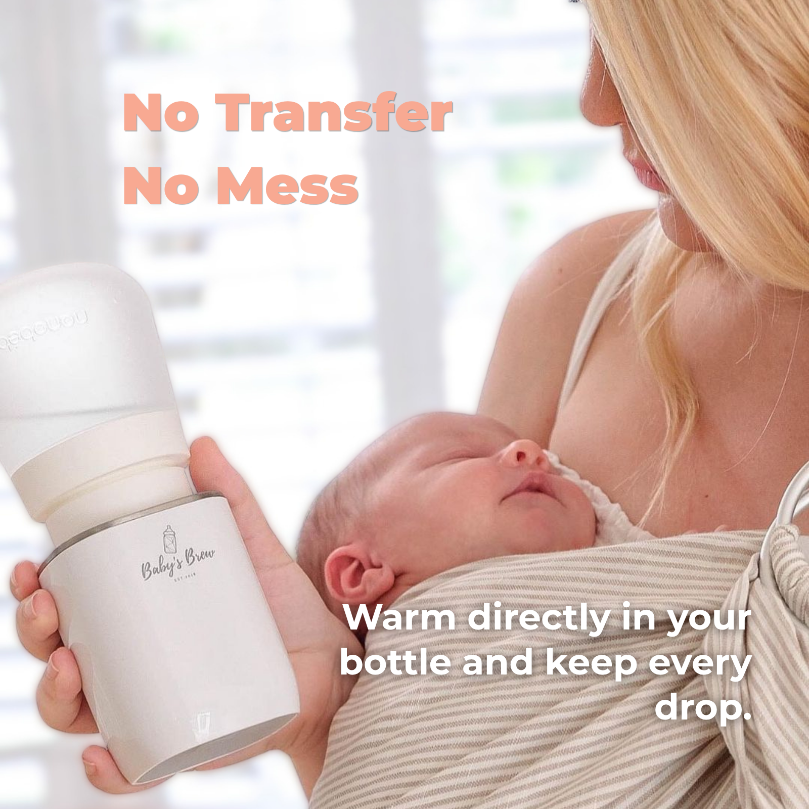 The Baby's Brew Portable Bottle Warmer Pro Set, cordless for travel