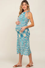 PinkBlush PinkBlush Maternity Midi Dress with Open Knit Design for Expecting Mothers - Apparel & Accessories > Clothing > Dresses