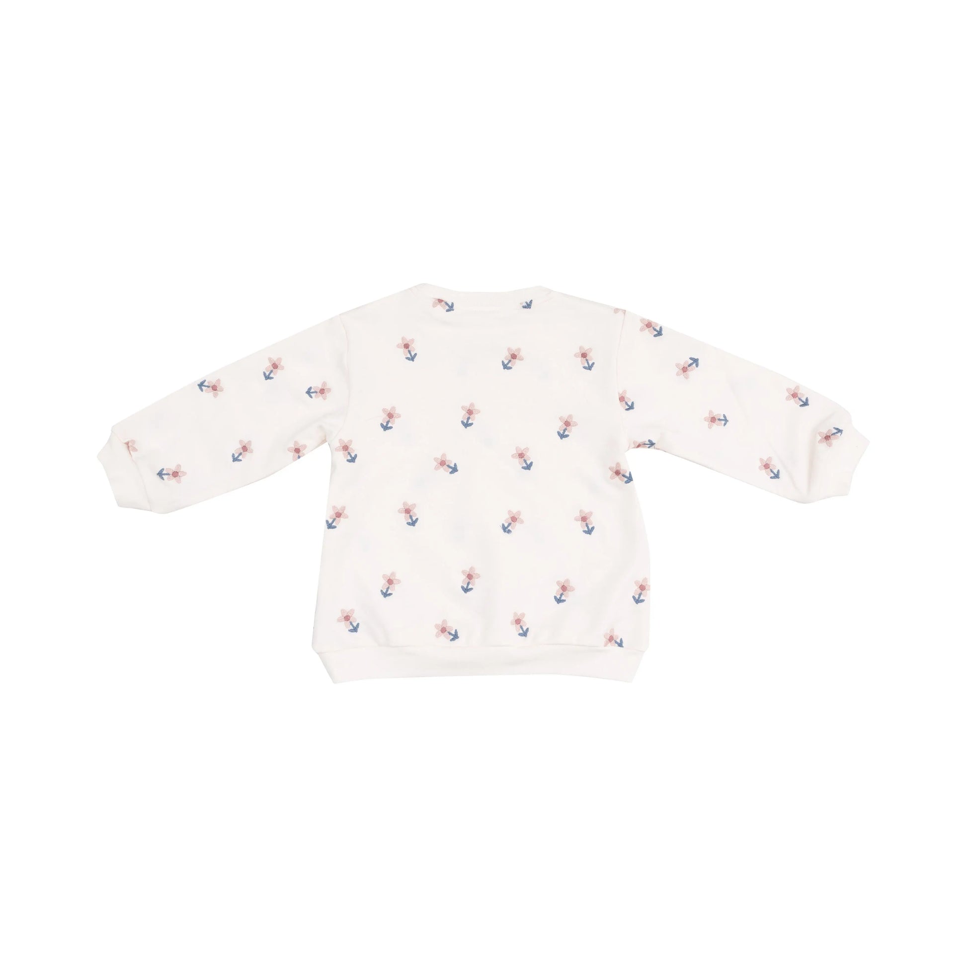 French Terry Oversized Sweatshirt and Leggings Set with Embroidered Danish Daisies Angel Dear
