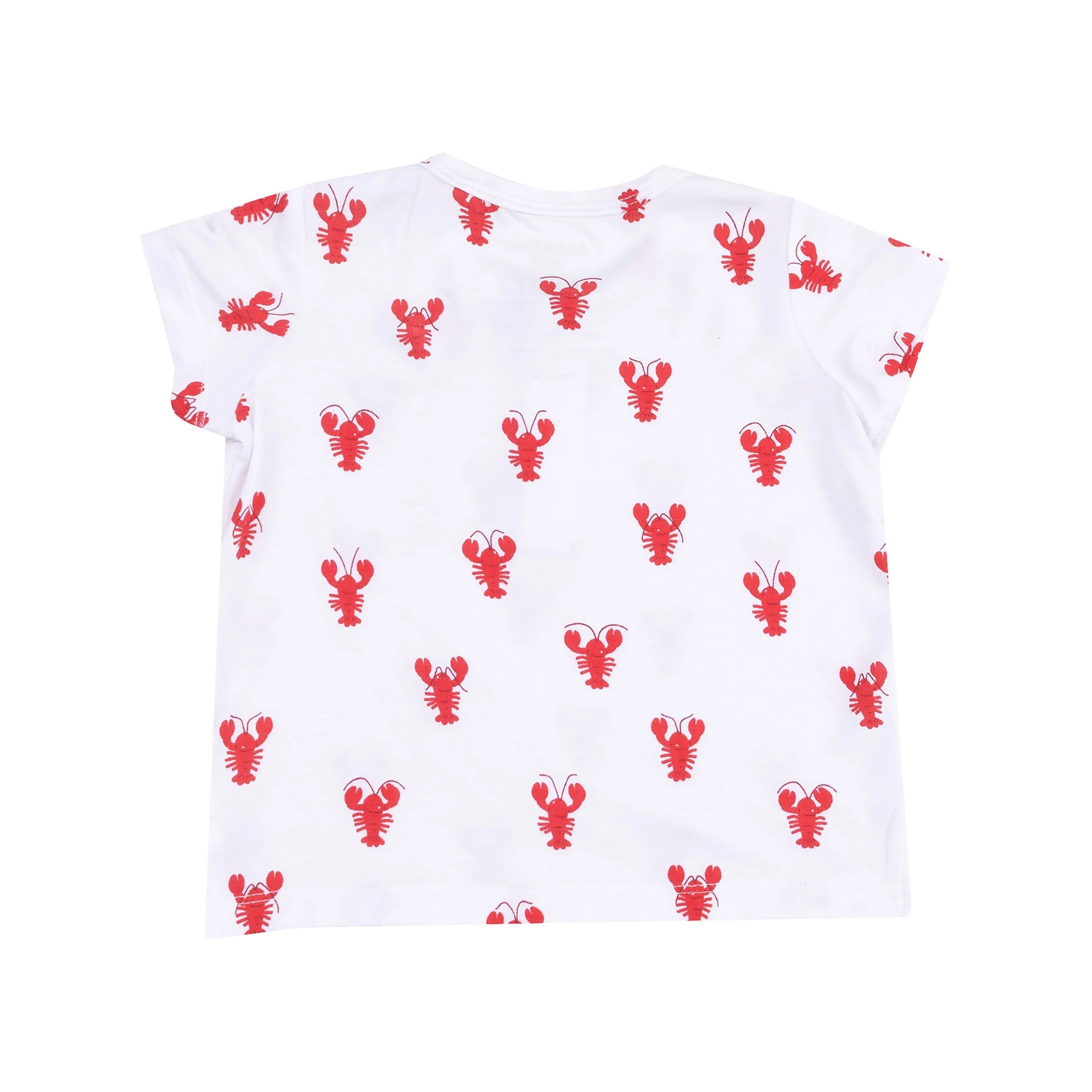 Pocket Henley And Short Set Lobster Bamboo.