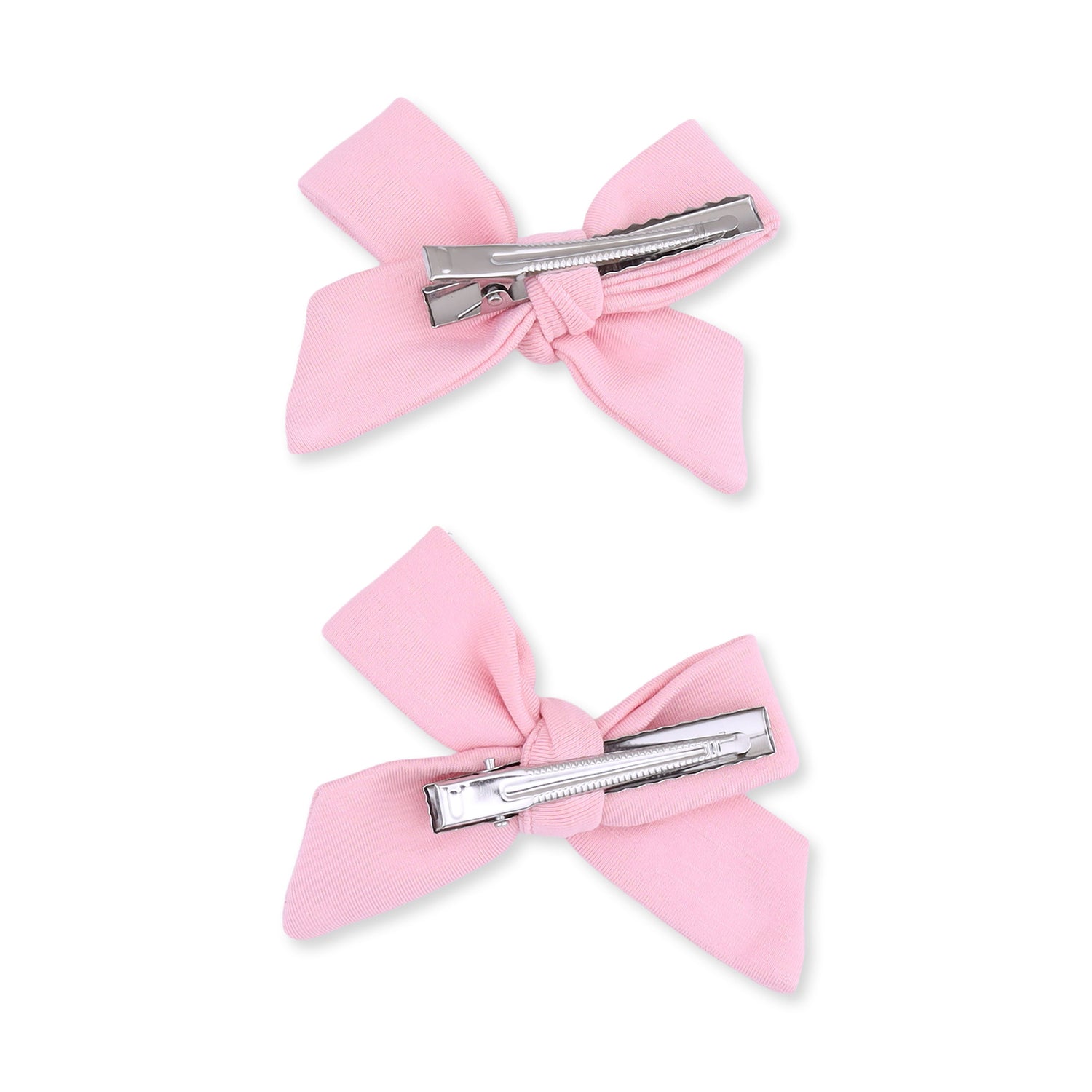 Solid Candy Pink - 2 Pack Bow Clips