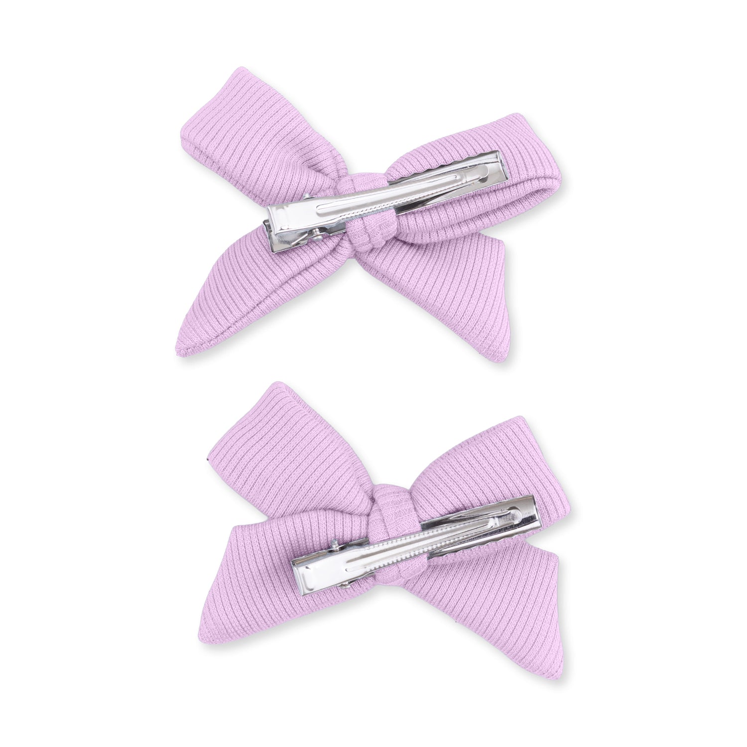 Solid Winsome Orchid - 2 Pack Bow Clips