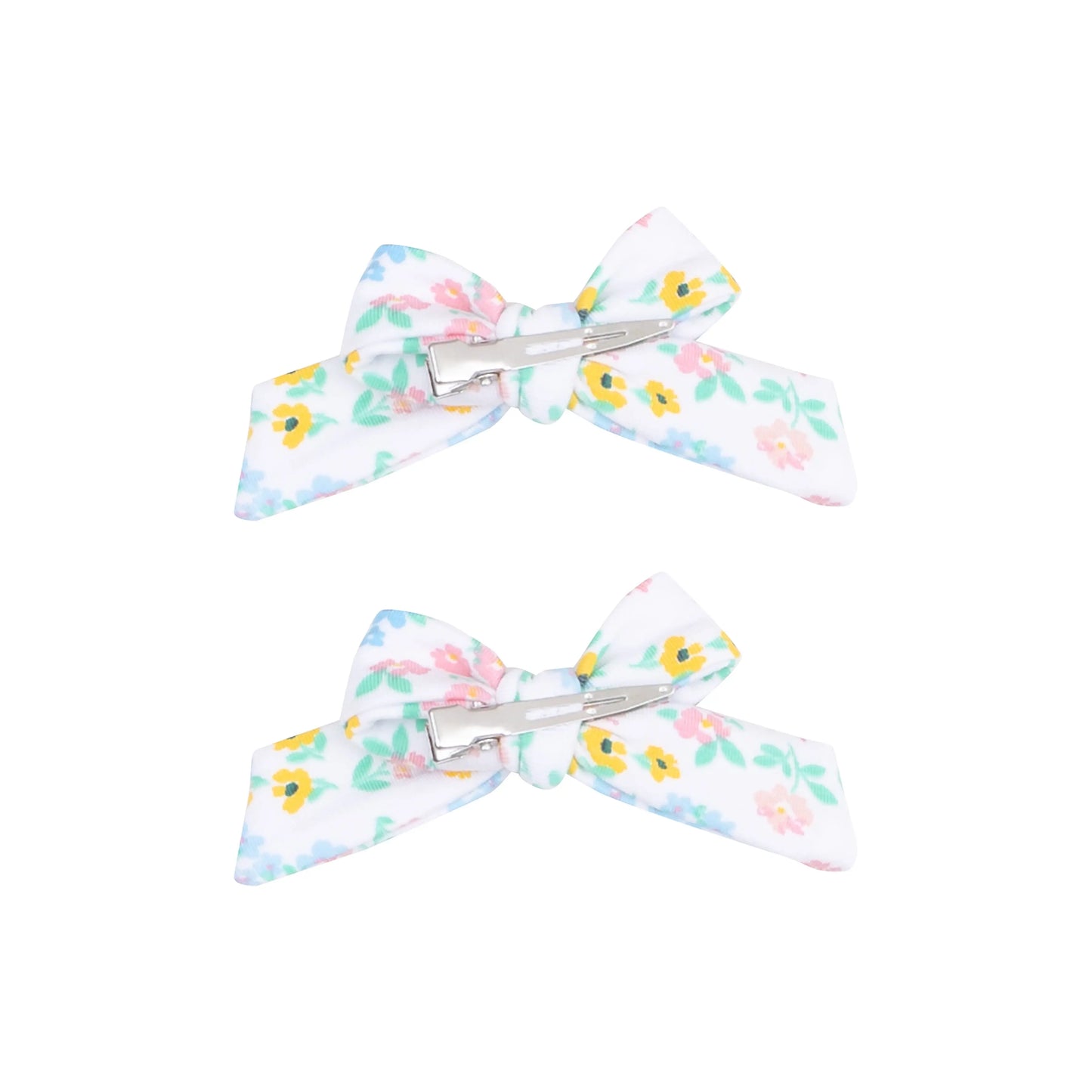 2 Pack Hair Bows With Clips Caroline's Calico Angel Dear