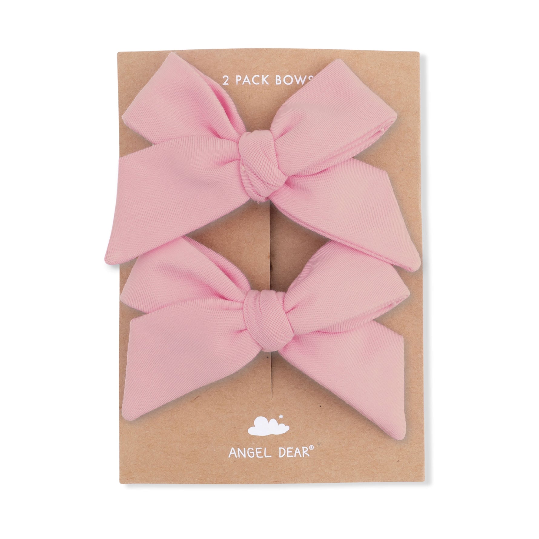 Solid Mellow Rose - 2 Pack Bow Clips by Angel Dear (view 3 of 3)