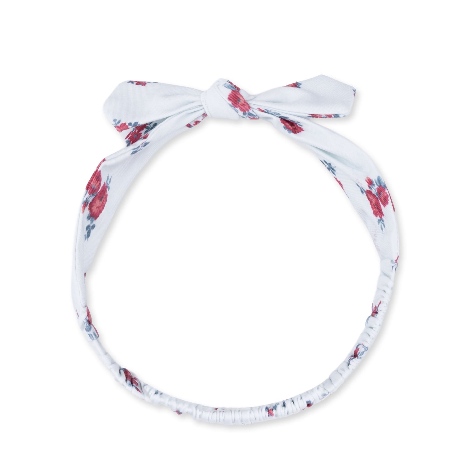 Knot headband in the Alyssa floral print with a soft top knot detail