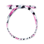 Cabbage Rose Stripe - Knot Headband by Angel Dear