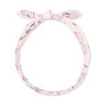 Knot headband in a cowgirl boots and bows print with a tied knot detail at the front