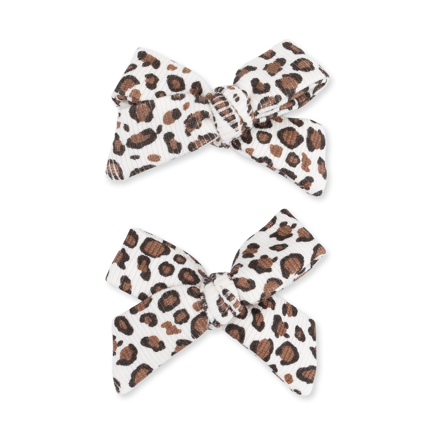 Leopard Rib - 2 Pack Bow Clips