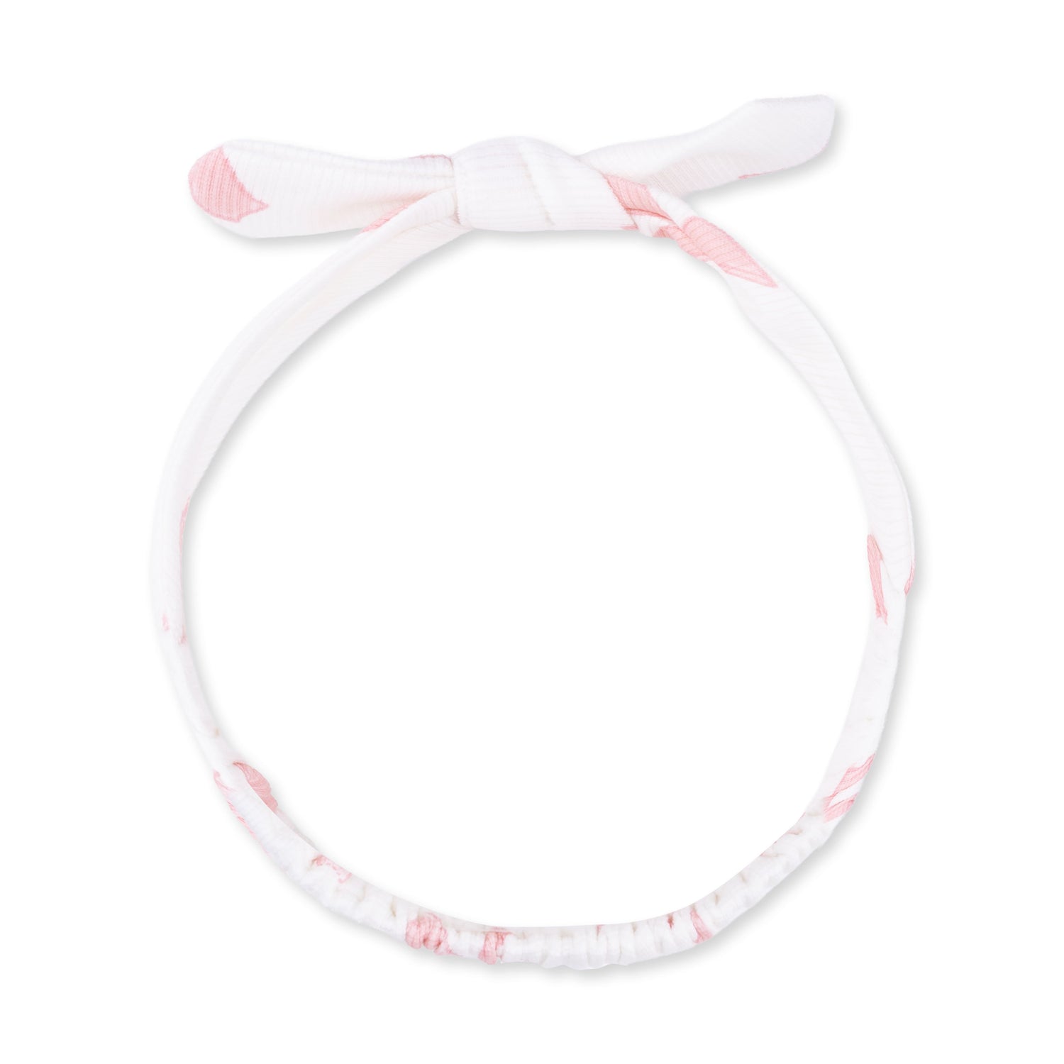 Knot headband in a pretty bows print made of ribbed modal fabric