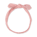 Baby knot headband in solid rose pink