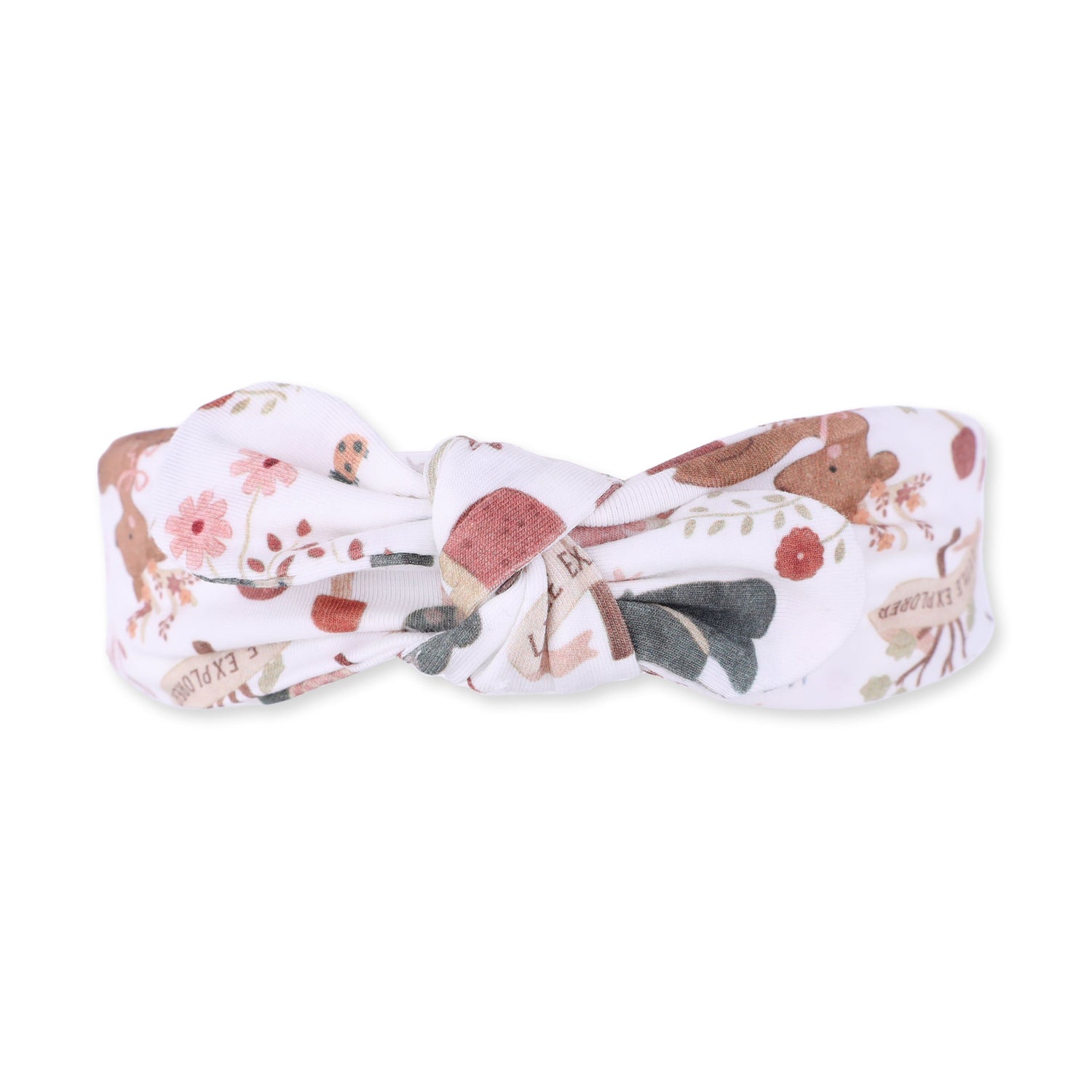 Southern Woodland Animals Pink - Knot Headband by Angel Dear (view 2 of 2)