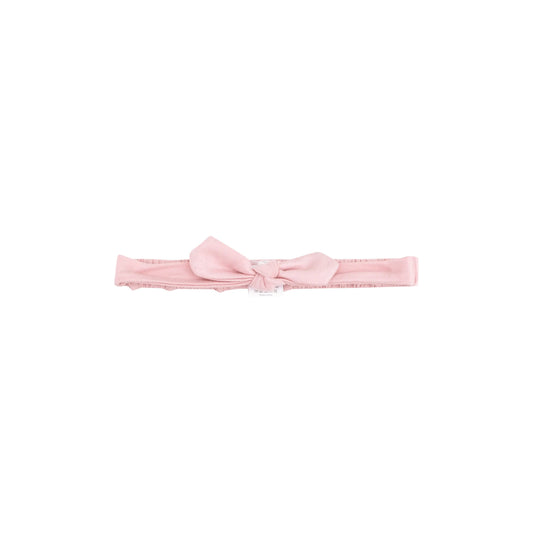 Knot Headband Solid Bridal Rose.