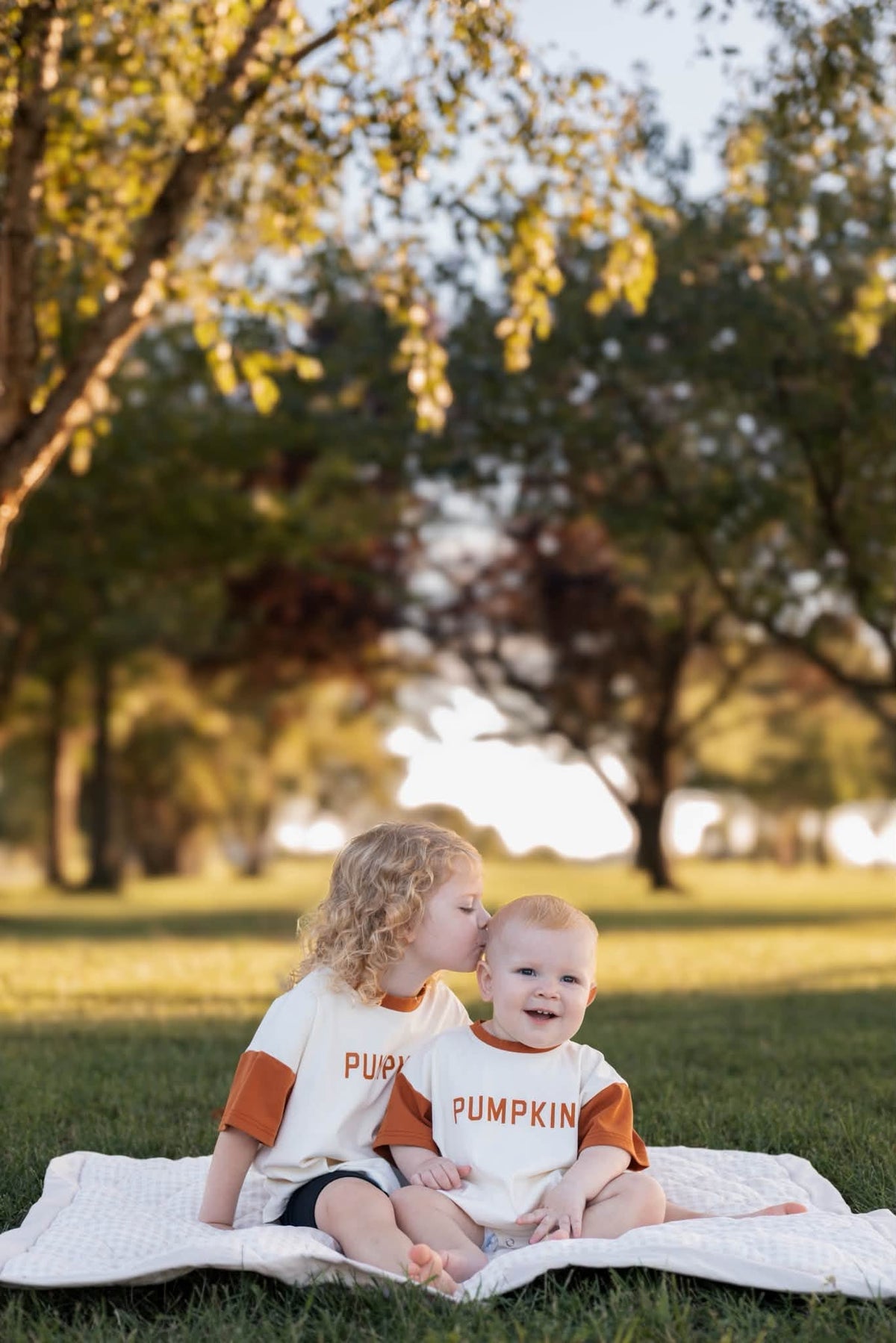 Colorblock Pumpkin Romper - Oversized