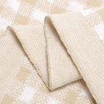 Bleu La La Checkered Knit Baby Blanket - Pure Cotton Comfort for Year-Round Coziness - Baby & Toddler > Swaddling & Receiving Blankets Knit blankets