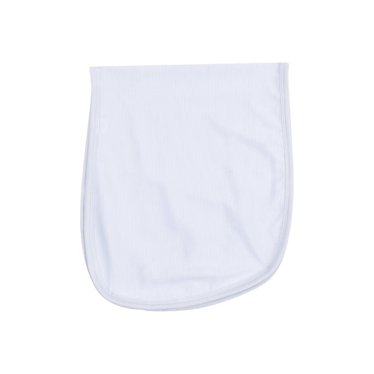2 Ply Burp Cloth with Binding Stripe Classic Blue.