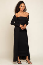 Ribbed Sleeveless Dress Cardigan Set - Two-Piece by PinkBlush (view 5 of 6)