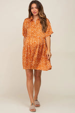 PinkBlush Elegant Satin Maternity Dress with Pockets for Modern Moms-to-Be - Apparel & Accessories > Clothing > Dresses