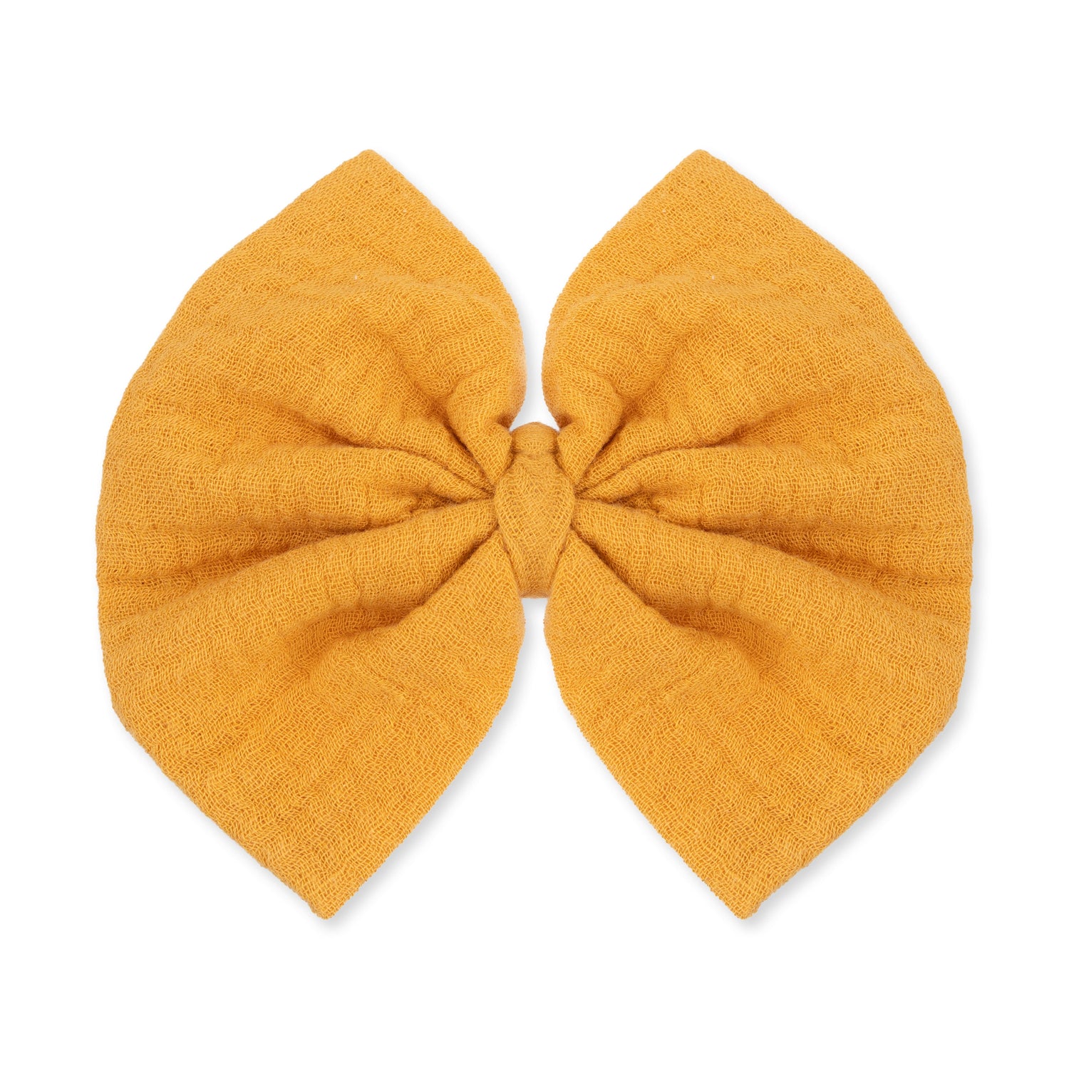 Organic Cotton Muslin Sunflower Bow Headband