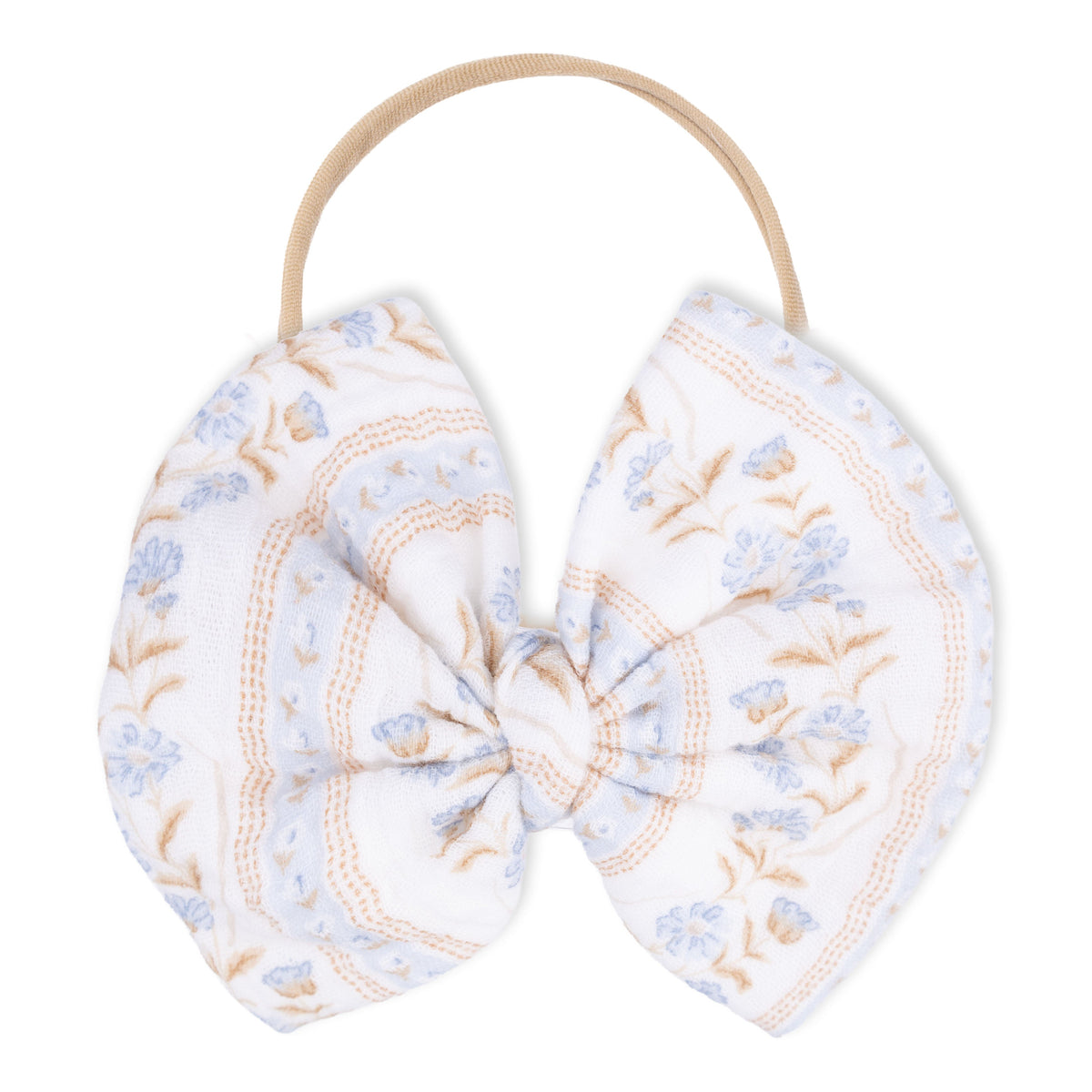 Organic Cotton Muslin Bow Headband - Catarina Floral