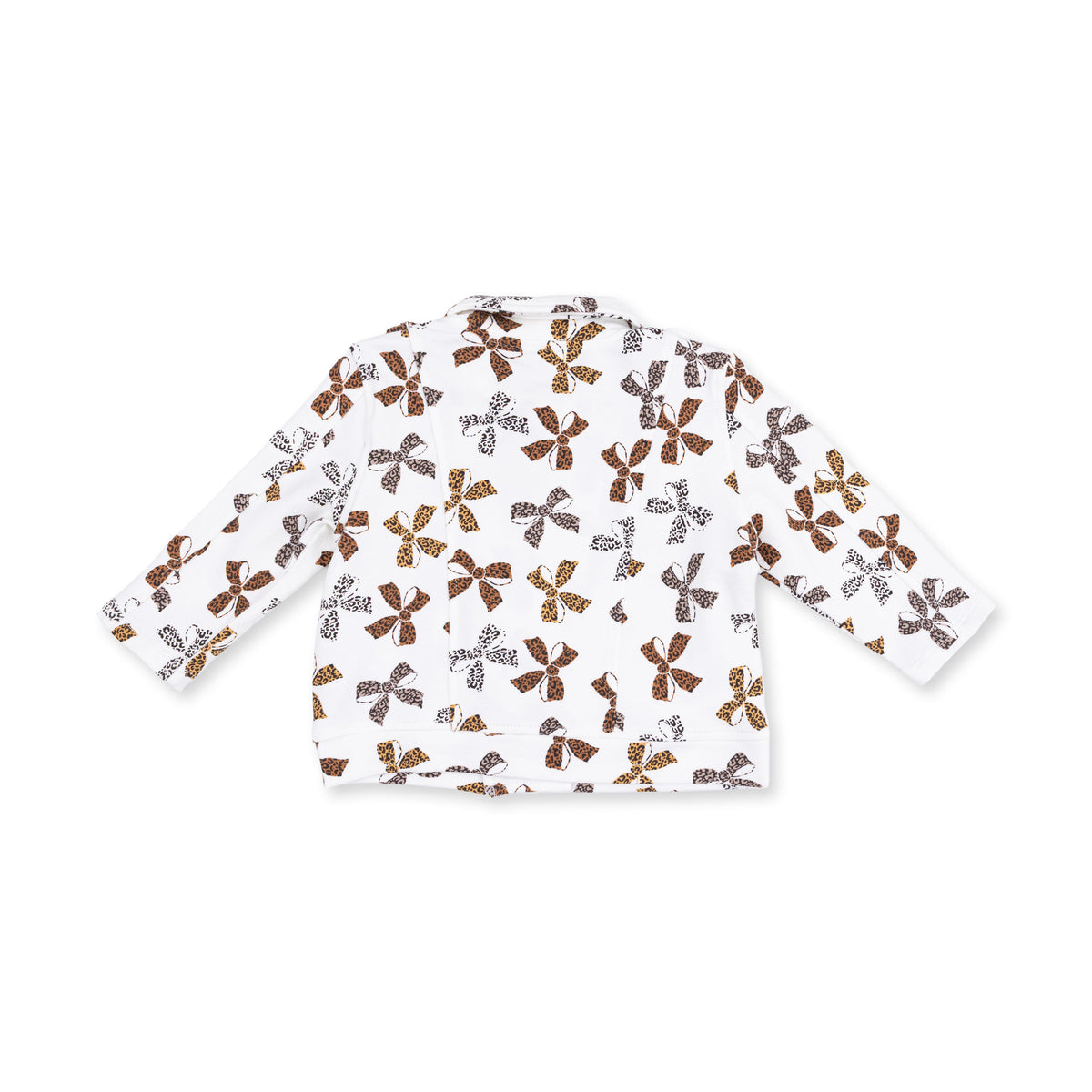 Leopard Bows - Motorcycle Jacket by Angel Dear