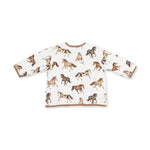 Wild Horses - Quilted V Neck Jacket by Angel Dear