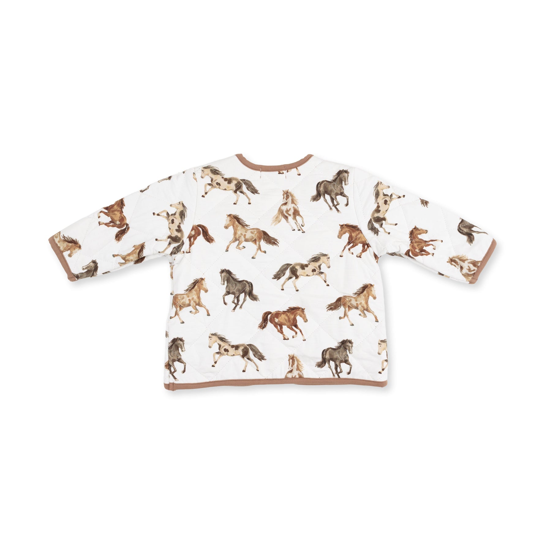 Wild Horses - Quilted V Neck Jacket by Angel Dear