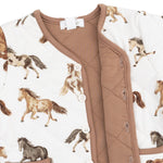 Wild Horses - Quilted V Neck Jacket by Angel Dear