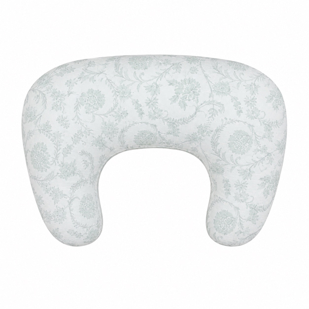 Sage Green Chinoiserie Ruffle Nursing Pillow Cover by Little Mae & Co