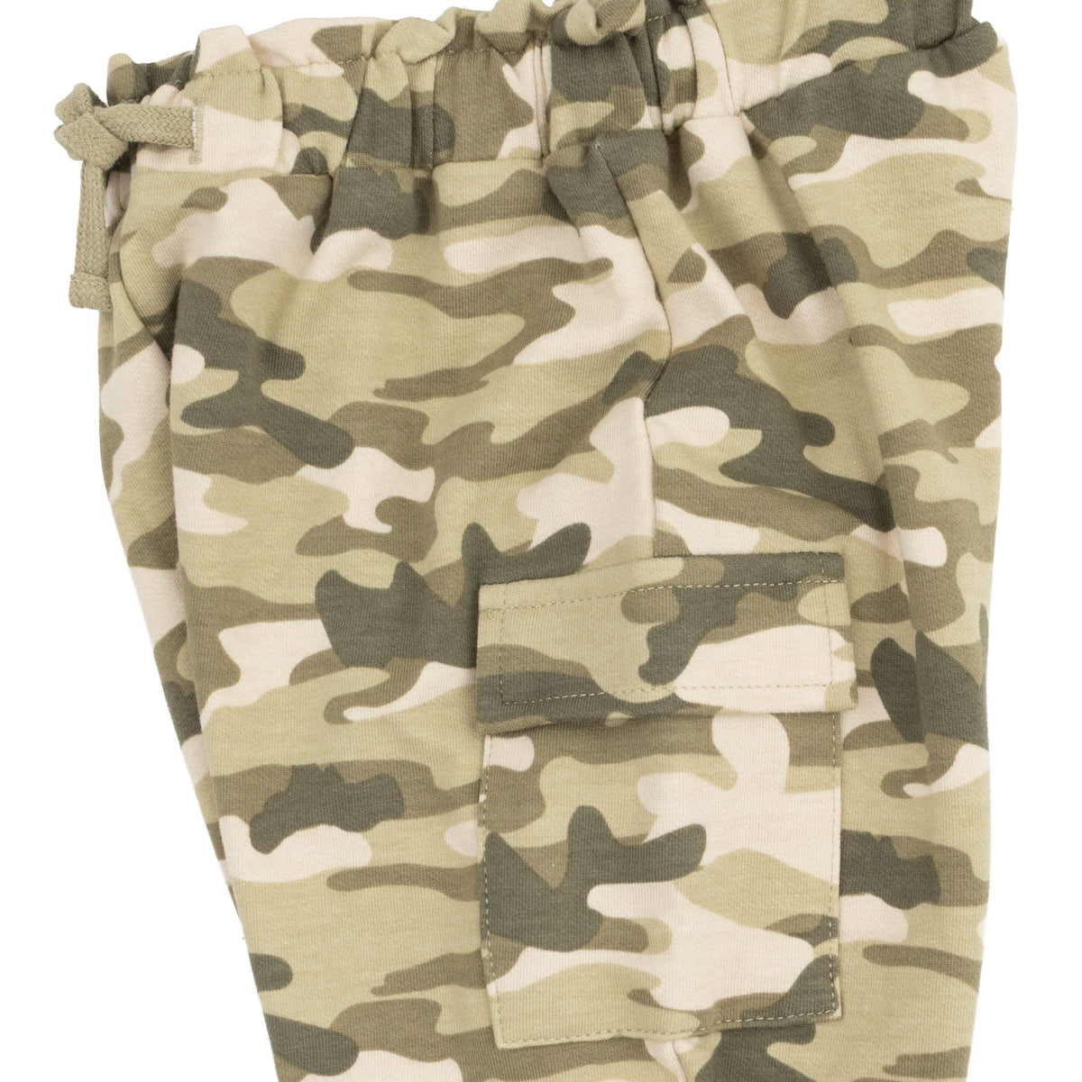 Camo French Terry - Fashion Cargo Pants by Angel Dear