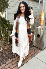 Taupe Ribbed Knit Maxi Dress by PinkBlush