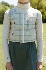 Louise Quilted Vest - Oatmilk by Crew Kids NY (view 6 of 8)