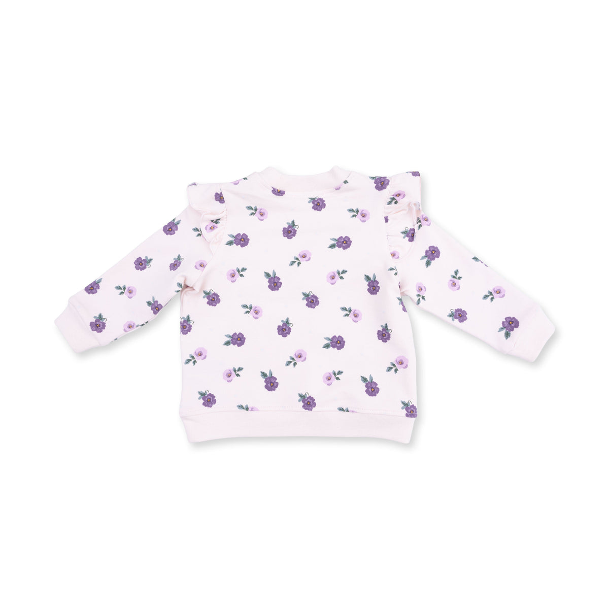 Violetta Floral - V-Ruffle Sweatshirt by Angel Dear