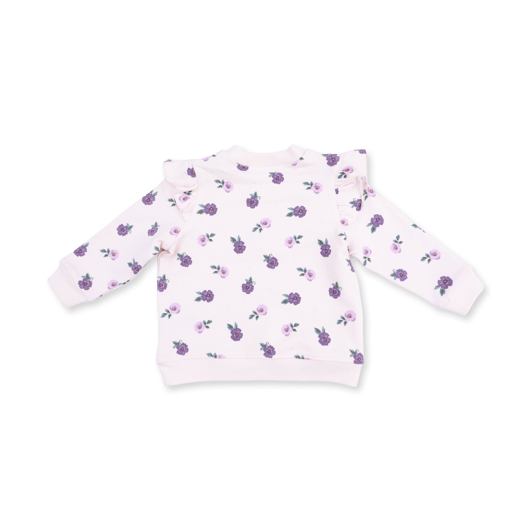 Violetta Floral - V-Ruffle Sweatshirt by Angel Dear