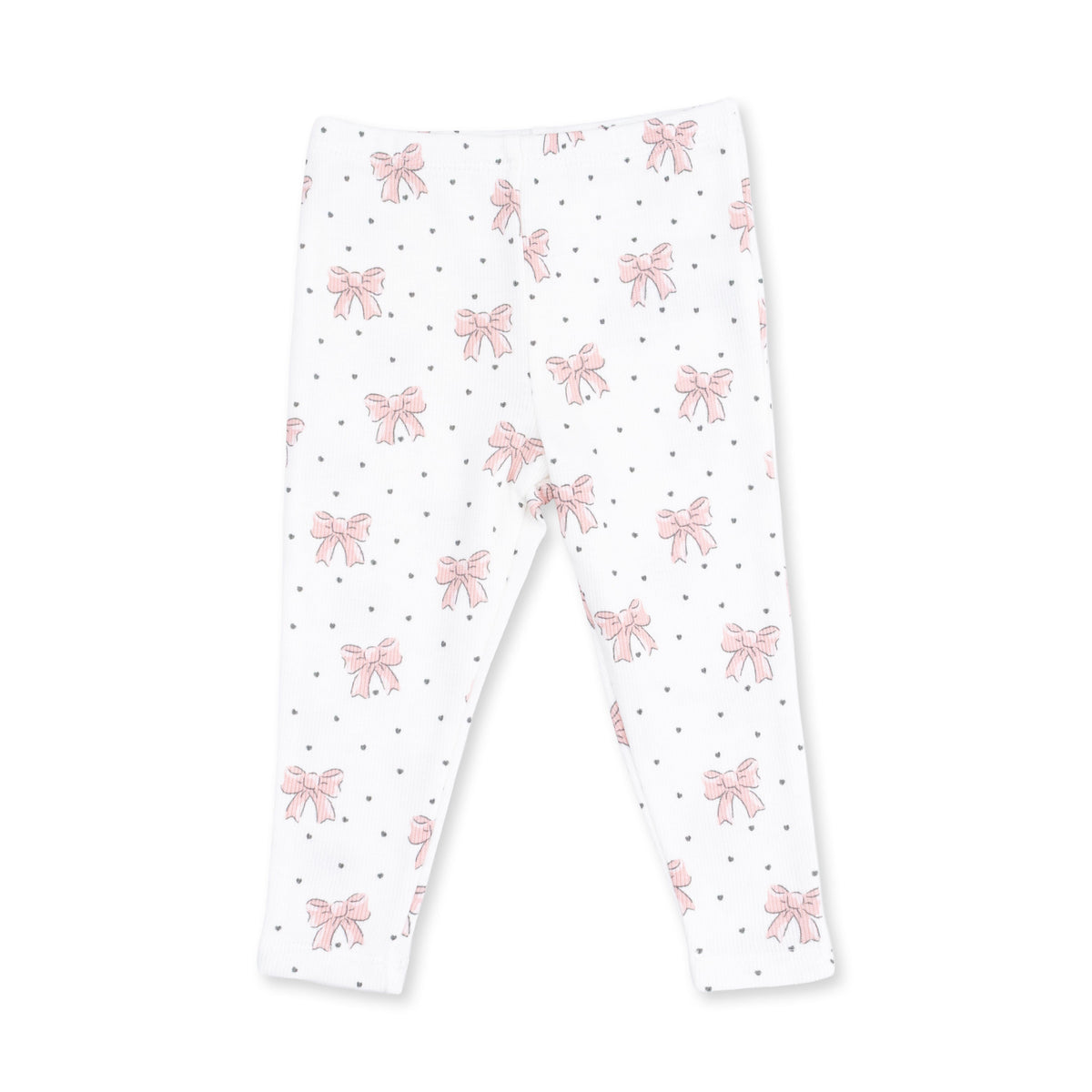 Veiled Pink Bows V-Ruffle Sweatshirt and Legging Set by Angel Dear (view 4 of 5)