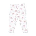 Veiled Pink Bows V-Ruffle Sweatshirt and Legging Set by Angel Dear (view 4 of 5)