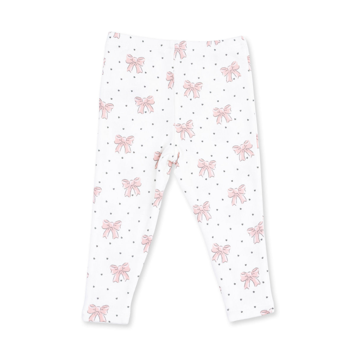 Veiled Pink Bows V-Ruffle Sweatshirt and Legging Set by Angel Dear (view 5 of 5)