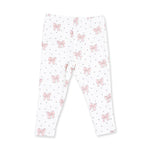 Veiled Pink Bows V-Ruffle Sweatshirt and Legging Set by Angel Dear (view 5 of 5)