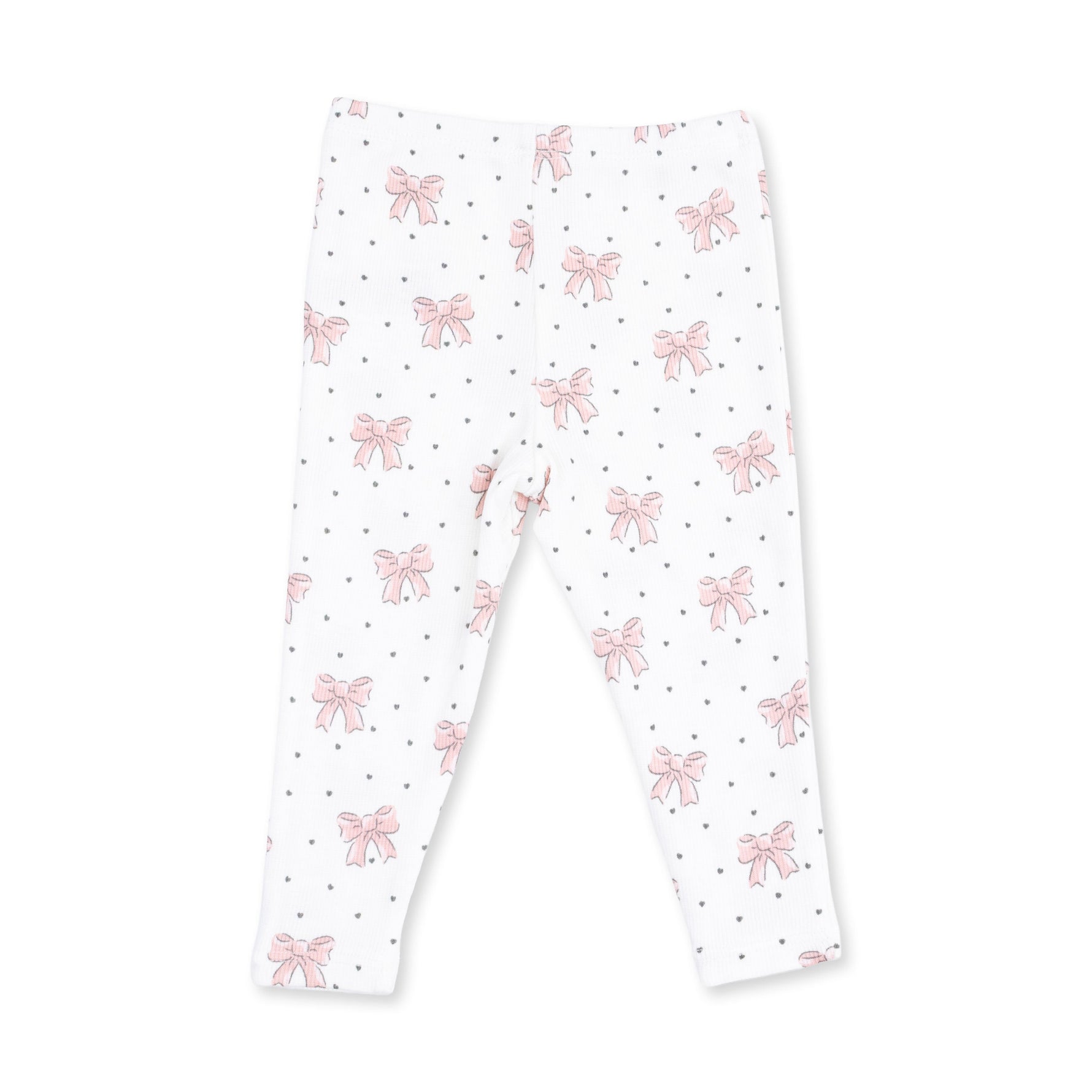 Veiled Pink Bows V-Ruffle Sweatshirt and Legging Set by Angel Dear (view 5 of 5)