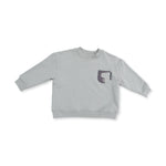 Playful Dinosaur Drop Sleeve Sweatshirt by Angel Dear (view 2 of 4)