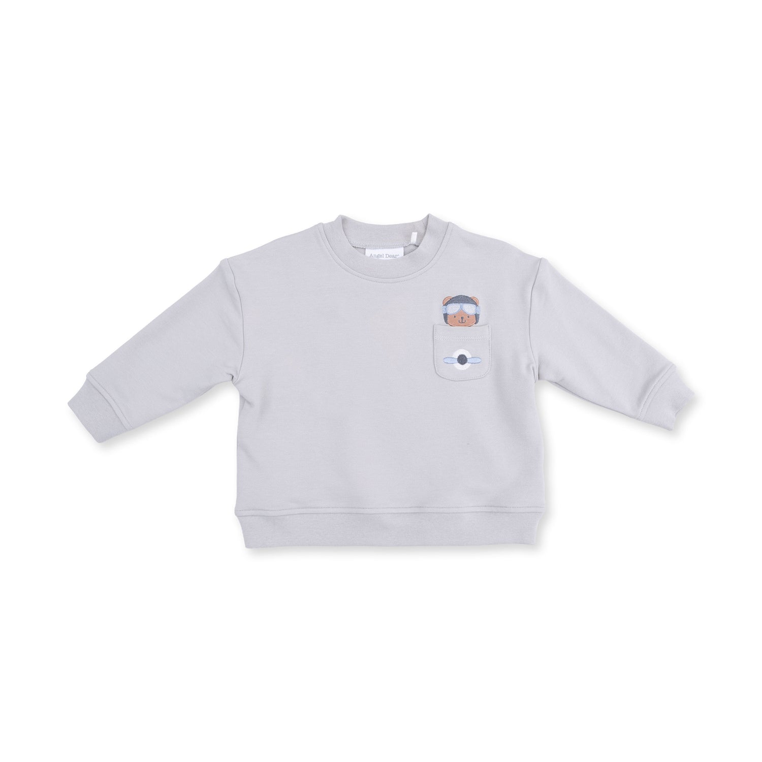 Vintage Airplane Pilots - Drop Sleeve Sweatshirt by Angel Dear (view 2 of 4)