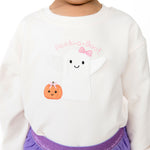 Ghosts - Pink Drop Sleeve Sweatshirt by Angel Dear