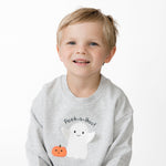 Ghosts - Gray Drop Sleeve Sweatshirt by Angel Dear
