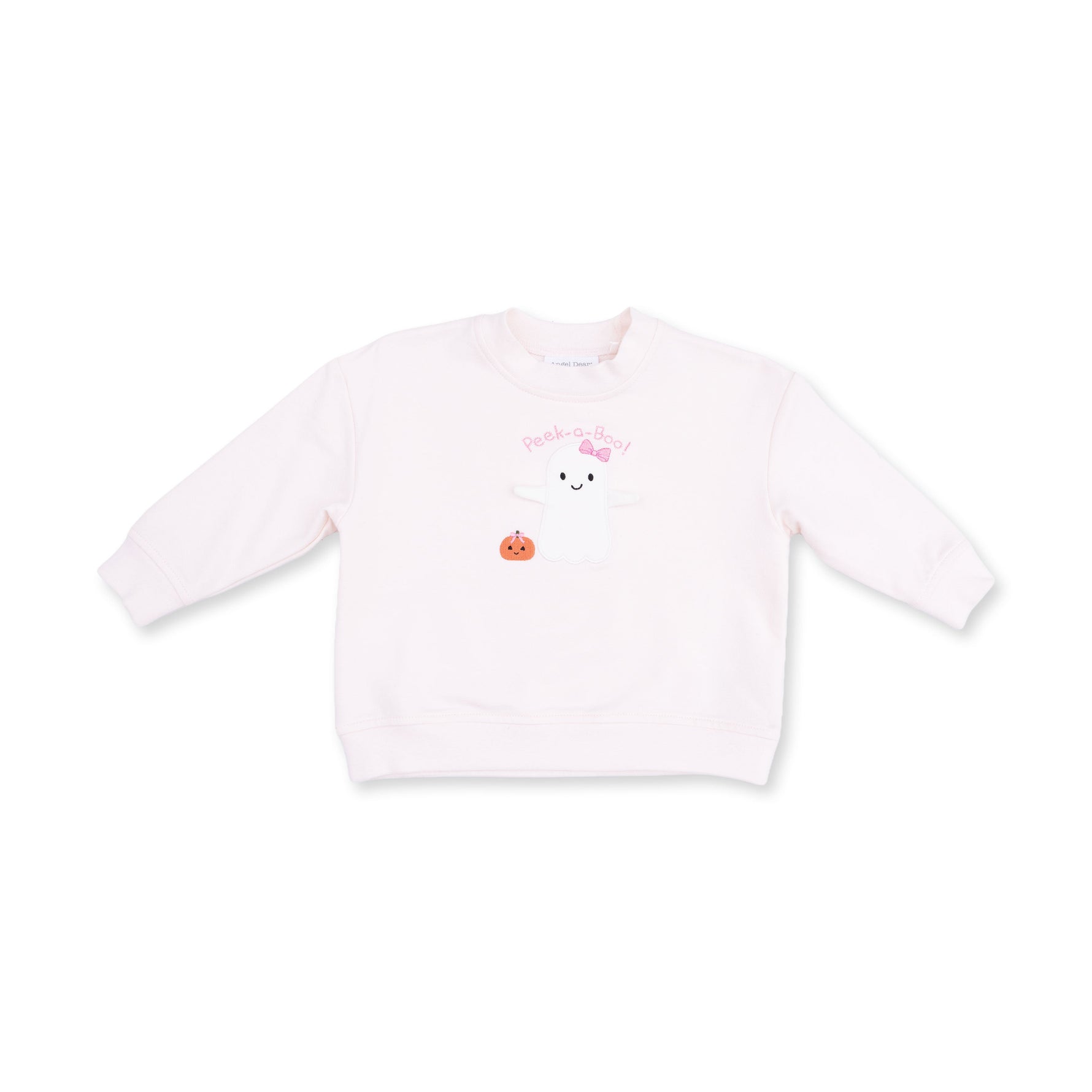 Ghosts - Pink Drop Sleeve Sweatshirt by Angel Dear