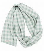 Light Green Checkered Ring Sling Carrier by Little Mae & Co