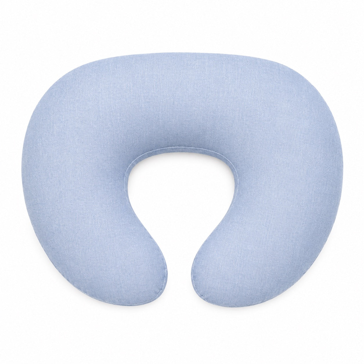 Light Denim Ruffle Nursing Pillow Cover by Little Mae & Co